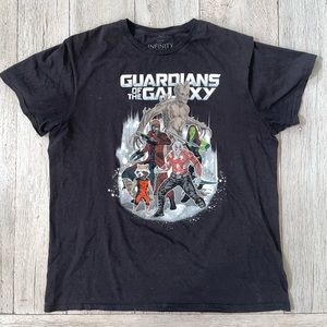 Mens Guardians of the Galaxy black shirt size Large